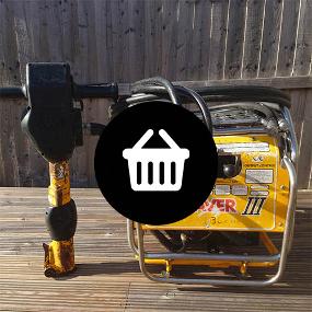 Power tool with basket Icon over the top